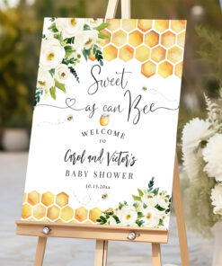 Bee Sweet As Can Bee Baby Sprinkle Welcome Sign