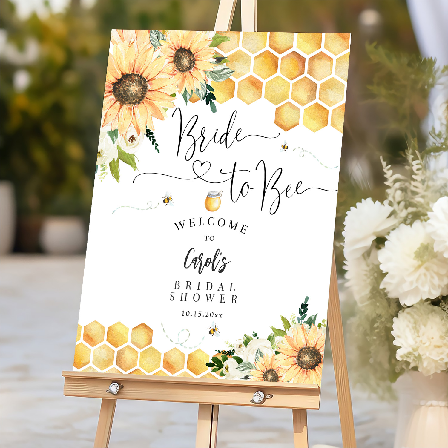 Bride To Bee Bumble Bee Bridal Shower Welcome Sign