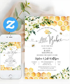 Have You Heard The Buzz Babee Baby Shower Invitation