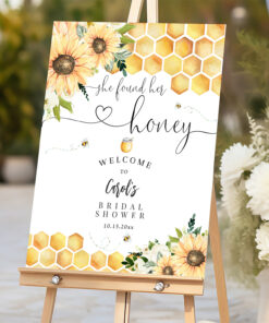 She Found Her Honey Bumble Bee Welcome Sign